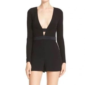 DVF Kara Romper - Black Sz 6 NWT
